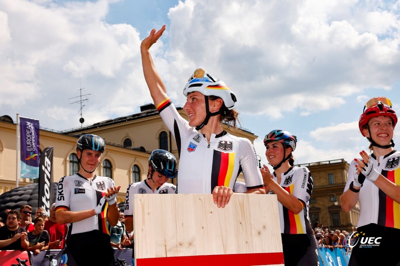 European Championships Munich 2022 - 2022 UEC Road Elite European Championships - Women's Road Race - 21/08/2022 - Lisa Brennauer (GER) - photo Luca Bettini/UEC/SprintCyclingAgency?2022